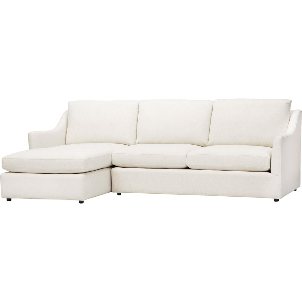 Ettica Sectional, Cassie Ivory-Furniture - Sofas-High Fashion Home