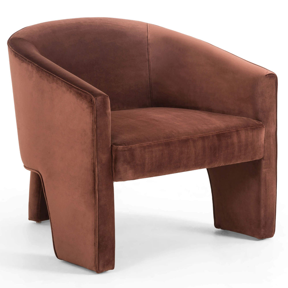 Fae Chair, Auburn Velvet-Furniture - Chairs-High Fashion Home