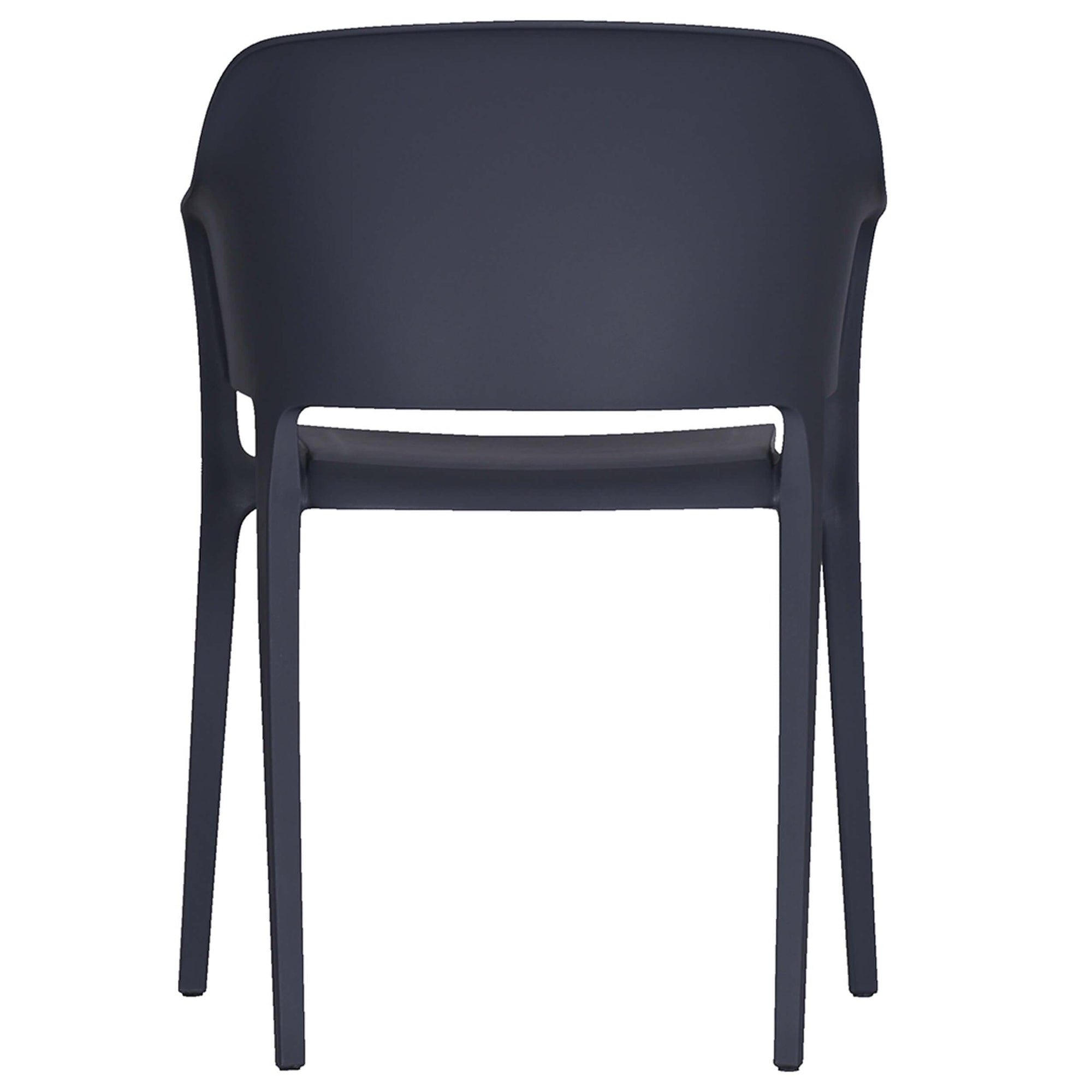 Faro Outdoor Dining Chair, Charcoal Grey, Set of 2 High Fashion Home