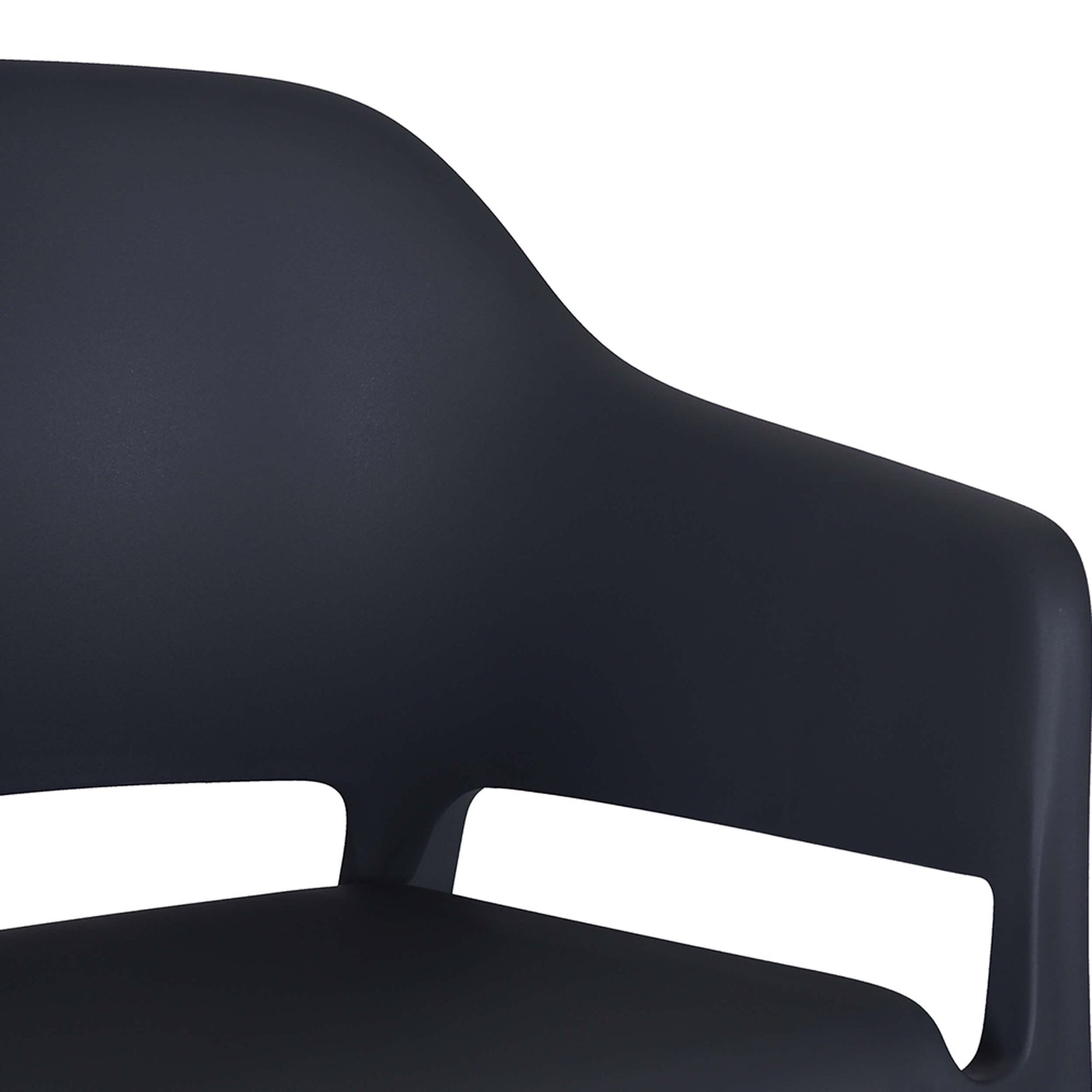 Faro Outdoor Dining Chair, Charcoal Grey, Set of 2 High Fashion Home