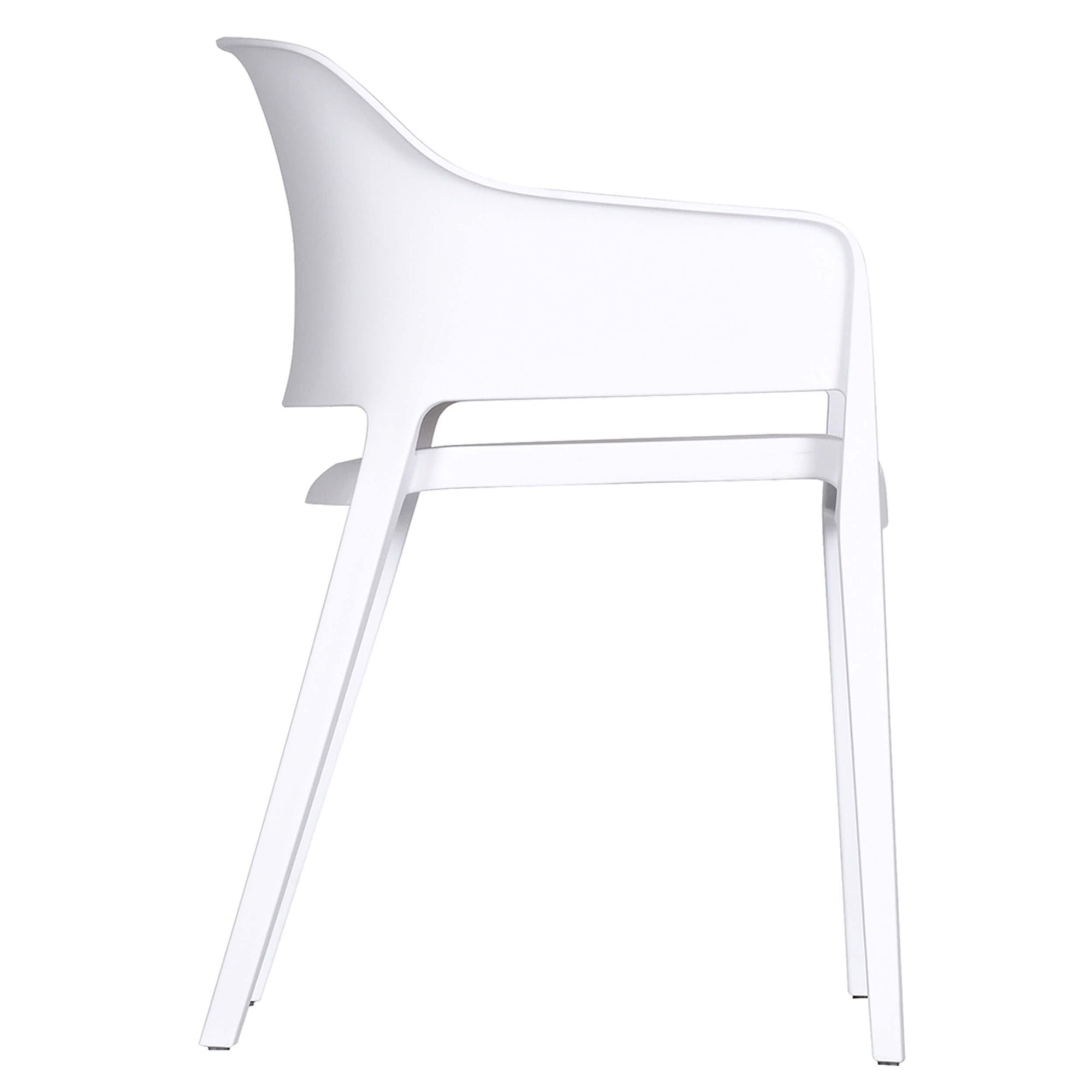 Faro Outdoor Dining Chair, White, Set of 2 High Fashion Home