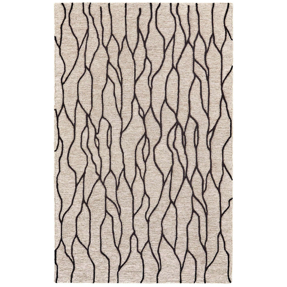 Feizy Rug Enzo 8734F, Black/Taupe-Accessories-High Fashion Home