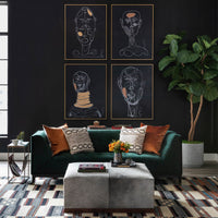 Felix Large Leather Ottoman, Frosted Hide - Furniture - Chairs - High Fashion Home