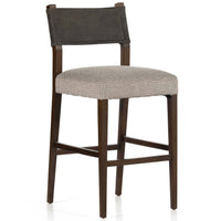 Ferris Bar Stool, Nubuck Charcoal