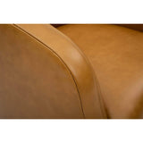 Finn Leather Swivel Chair, Libby Amaretto-Furniture - Chairs-High Fashion Home
