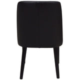 Fitch Leather Dining Chair, Black, Set of 2