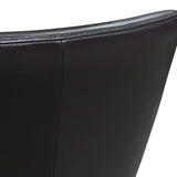 Fitch Leather Dining Chair, Black, Set of 2