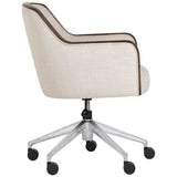 Foley Office Chair, Effie Linen-Furniture - Office-High Fashion Home