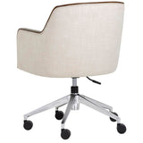 Foley Office Chair, Effie Linen-Furniture - Office-High Fashion Home
