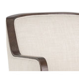 Foley Office Chair, Effie Linen-Furniture - Office-High Fashion Home