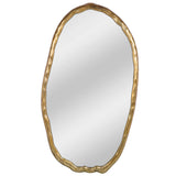 Foundry Oval Mirror, Gold