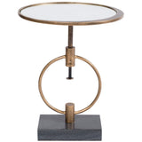 Montgomery Martini Table, French Brass-Furniture - Dining-High Fashion Home