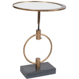 Montgomery Martini Table, French Brass-Furniture - Dining-High Fashion Home
