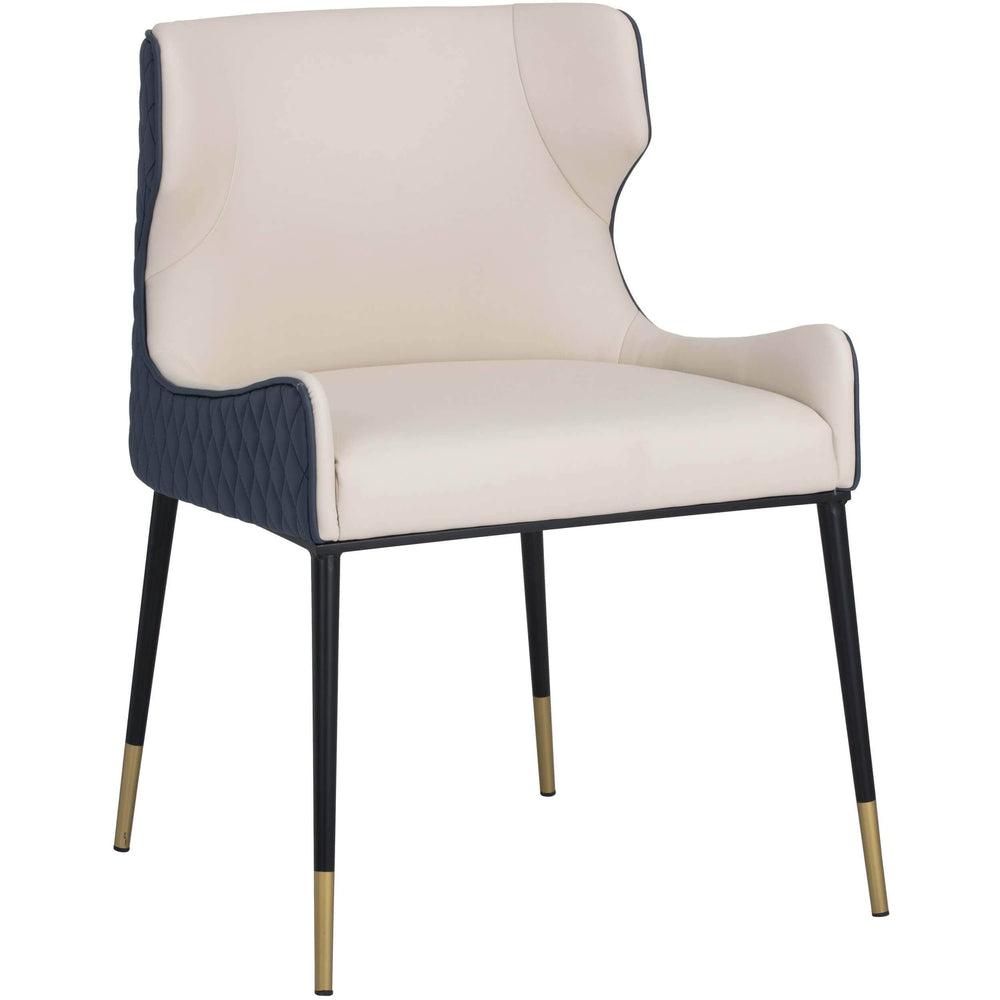 Gianni Dining Chair, Dillon Cream - Furniture - Dining - High Fashion Home