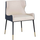 Gianni Dining Chair, Dillon Cream - Furniture - Dining - High Fashion Home