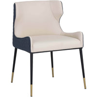 Gianni Dining Chair, Dillon Cream - Furniture - Dining - High Fashion Home