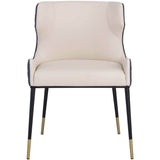 Gianni Dining Chair, Dillon Cream - Furniture - Dining - High Fashion Home