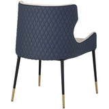 Gianni Dining Chair, Dillon Cream - Furniture - Dining - High Fashion Home