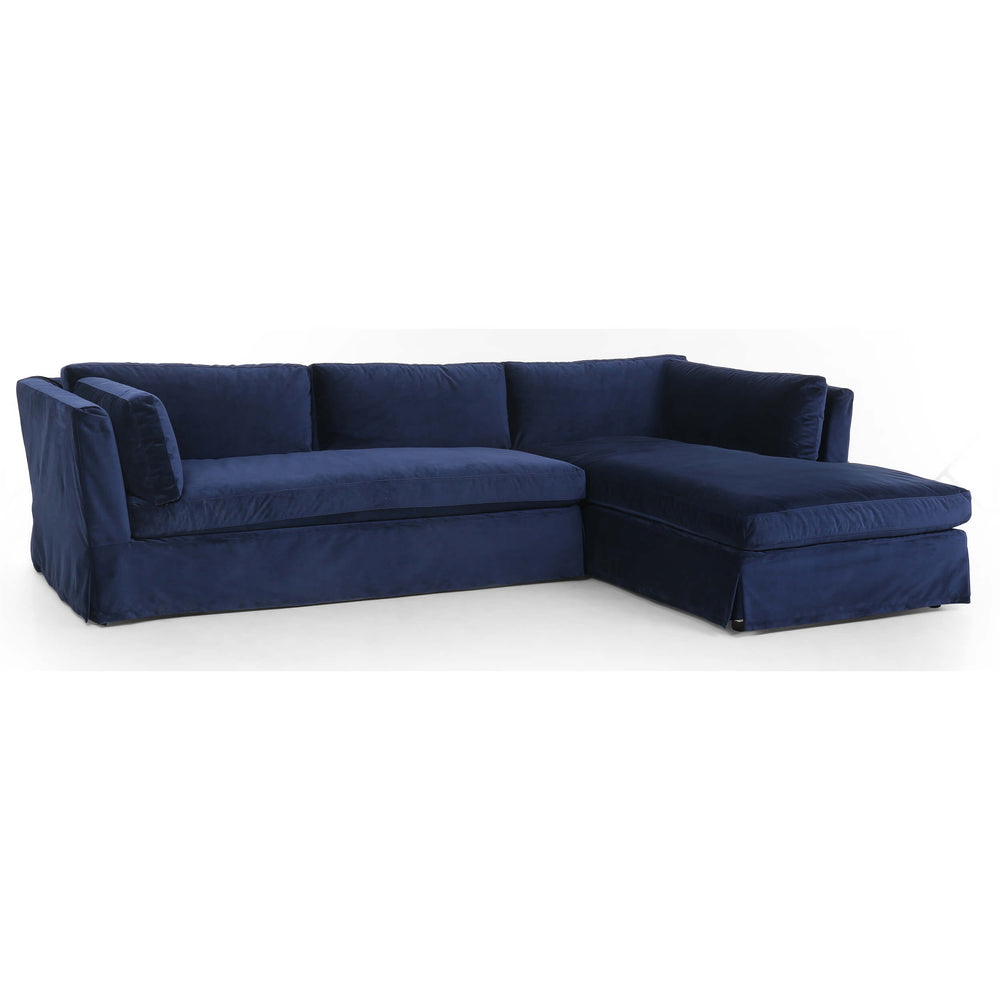 Garrison RAF Sectional, Sapphire Navy - Modern Furniture - Sectionals - High Fashion Home