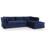 Garrison RAF Sectional, Sapphire Navy - Modern Furniture - Sectionals - High Fashion Home