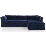 Garrison RAF Sectional, Sapphire Navy - Modern Furniture - Sectionals - High Fashion Home