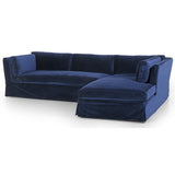 Garrison RAF Sectional, Sapphire Navy - Modern Furniture - Sectionals - High Fashion Home
