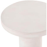 Gino End Table, Matte White-Furniture - Accent Tables-High Fashion Home