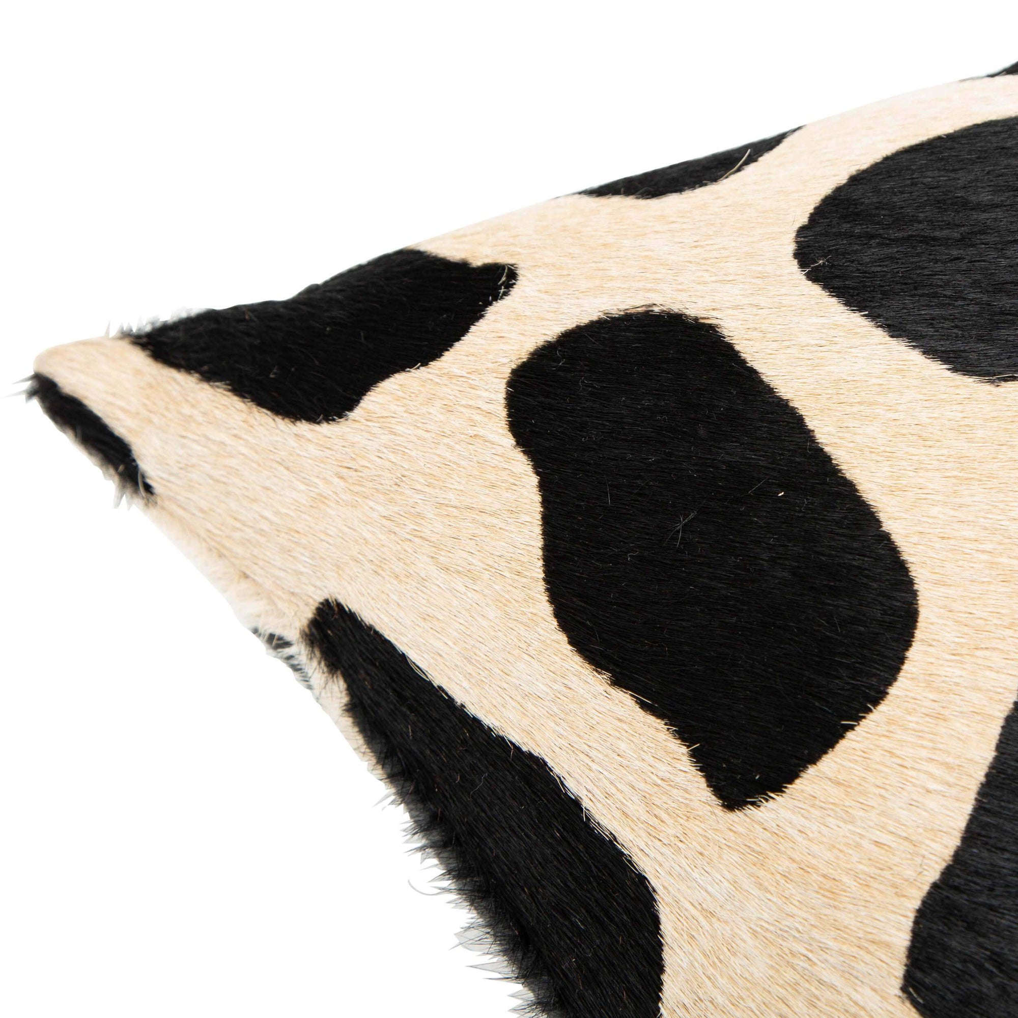 Cowhide lumbar sales pillow