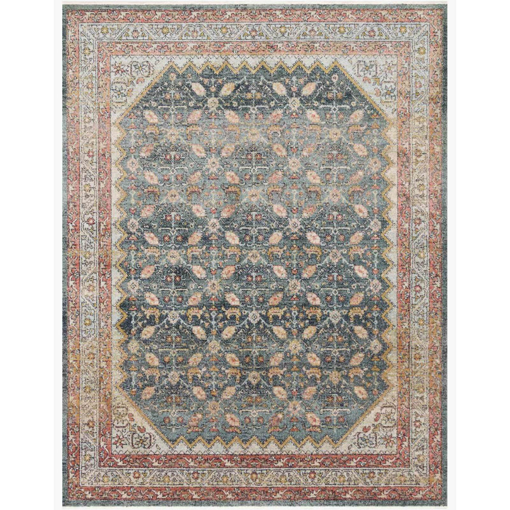 Loloi Magnolia Home Rug Graham GRA-01 MH, Blue/Persimmon - Rugs1 - High Fashion Home