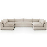 Grant 5 Piece Sectional, Ashby Oatmeal-Furniture - Sofas-High Fashion Home