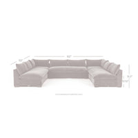Grant 5 Piece Sectional, Henry Charcoal-Furniture - Sofas-High Fashion Home