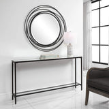 Hayley Console, Black-Furniture - Accent Tables-High Fashion Home