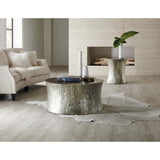 Hammered Round Cocktail Table-Furniture - Accent Tables-High Fashion Home