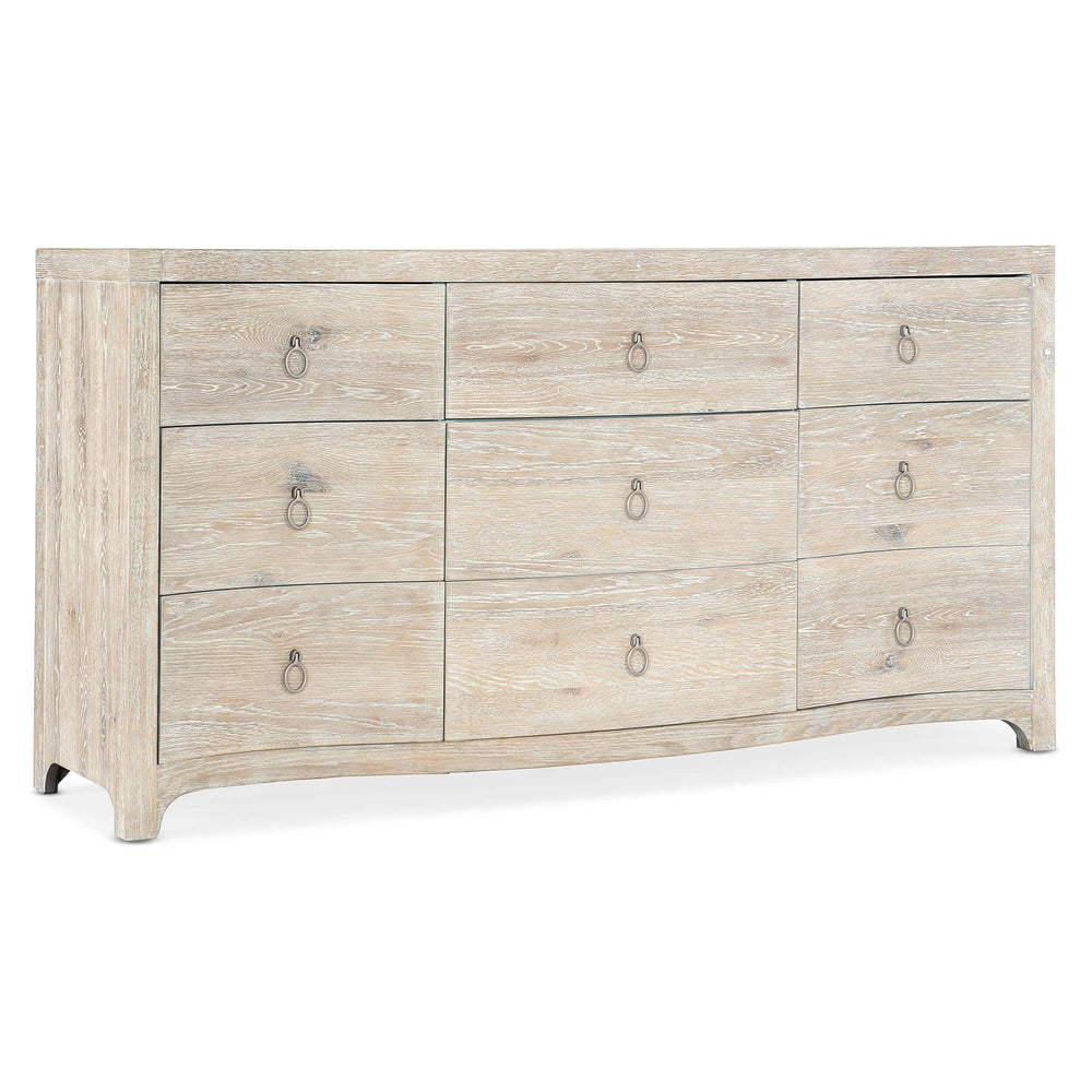 Harbour 9 Drawer Dresser, Whitewashed