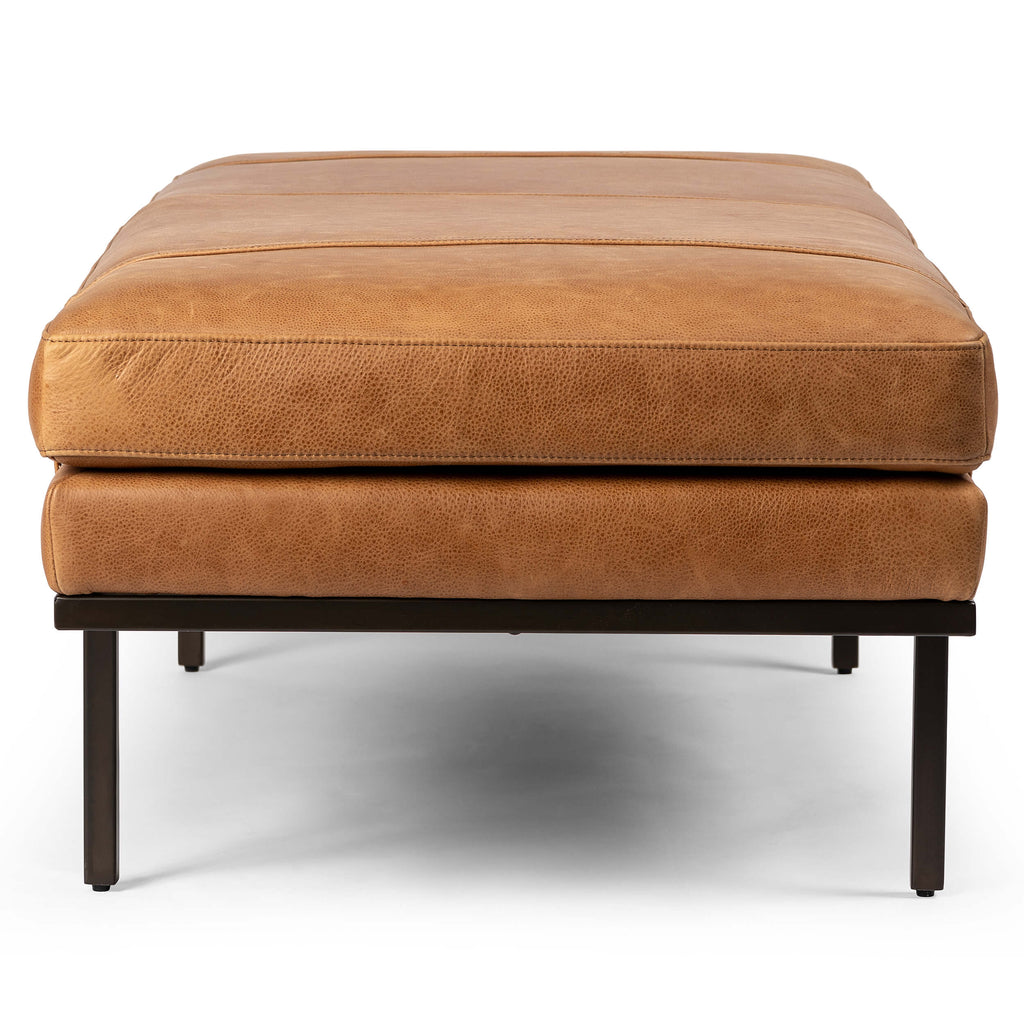 Harris Leather Bench, Palermo Cognac High Fashion Home