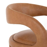 Hawkins Leather Dining Chair, Butterscotch, Set of 2 by Four Hands