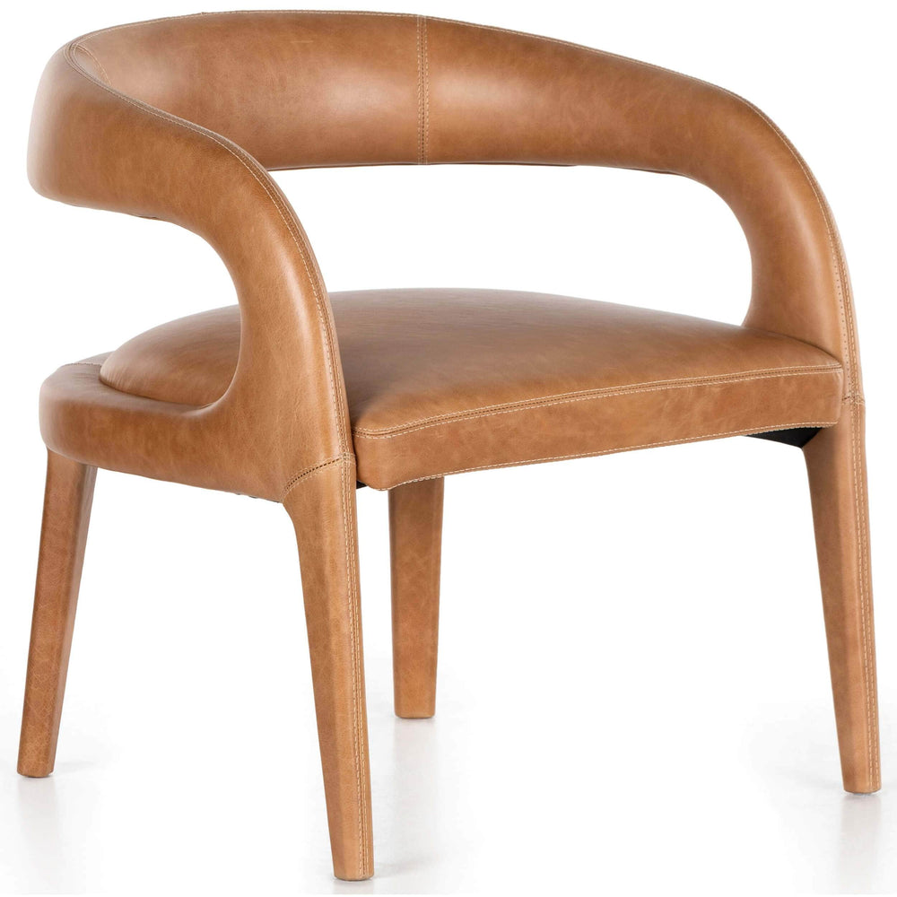 Hawkins Leather Chair, Sonoma Butterscotch-Furniture - Dining-High Fashion Home