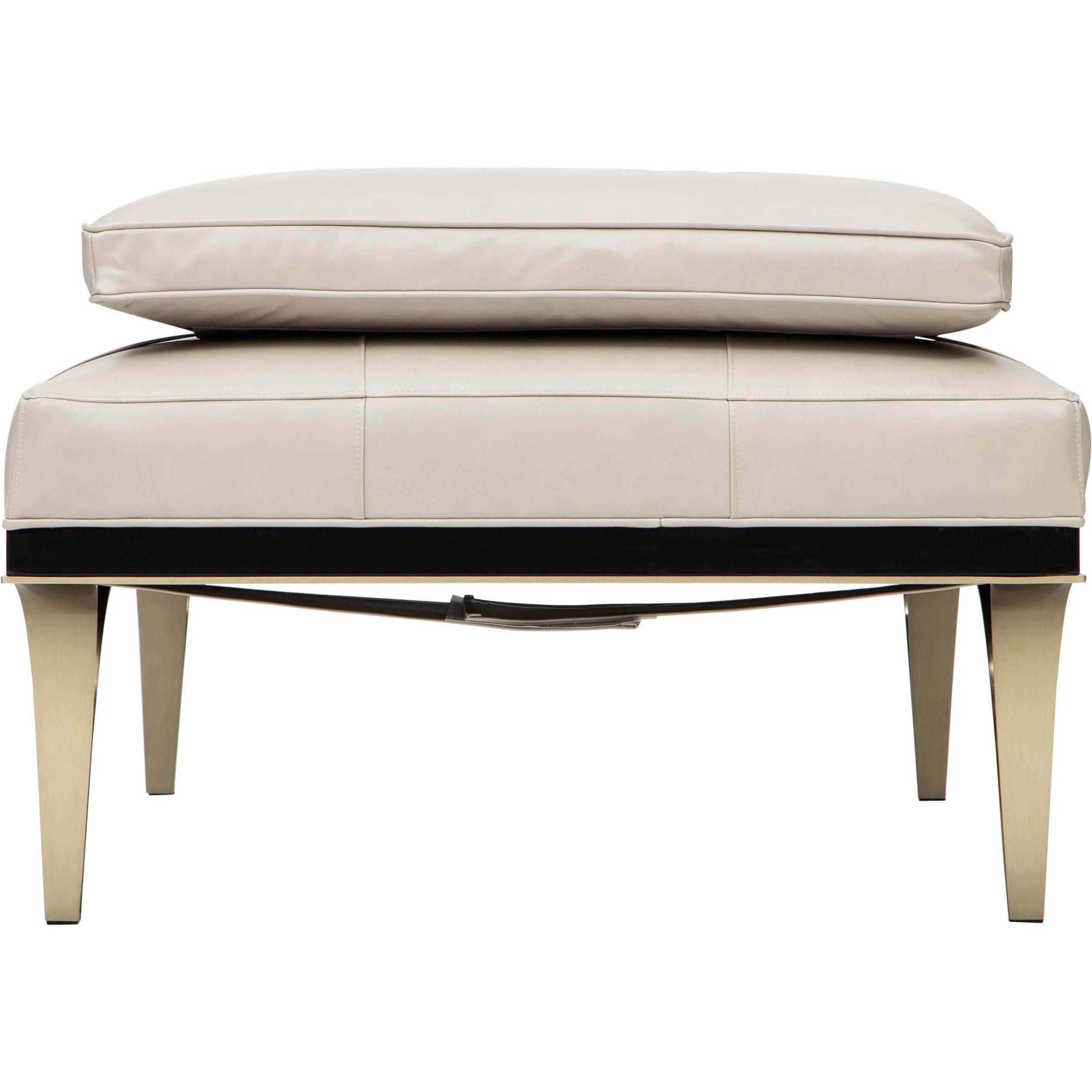 Head To Head Leather Daybed, Light Gray High Fashion Home