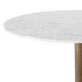 Helen Bistro Table, White Marble – High Fashion Home