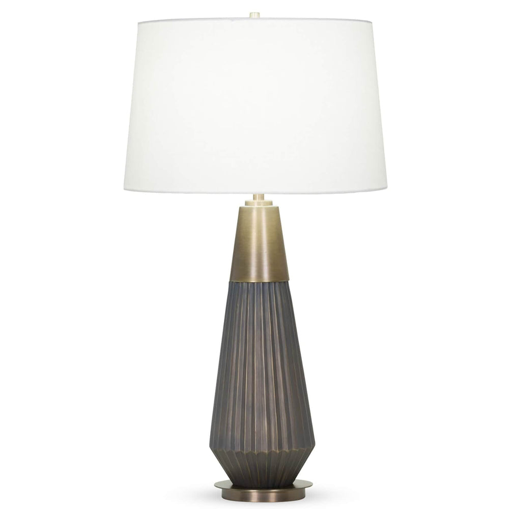 Helena Table Lamp, Off-White Linen Shade-Lighting-High Fashion Home