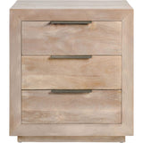 Holden 3 Drawer Nightstand - Furniture - Bedroom - High Fashion Home