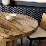 Hudson Round Dining Table, Spalted Primavera by Four Hands