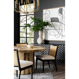 Hudson Round Dining Table, Spalted Primavera by Four Hands