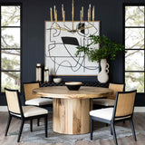 Hudson Round Dining Table, Spalted Primavera by Four Hands