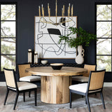Hudson Round Dining Table, Spalted Primavera