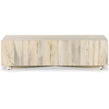 Hudson Rectangular Coffee Table, Bleached Spalted Primavera