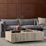 Hudson Rectangular Coffee Table, Bleached Spalted Primavera