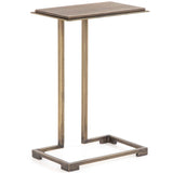 Acid Etch C Table, Antique Brass-Furniture - Accent Tables-High Fashion Home
