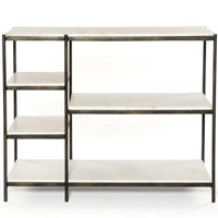 Lily Console Table, Hammered Grey-Furniture - Accent Tables-High Fashion Home
