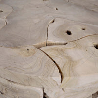 Briar Round Coffee Table, Bleached